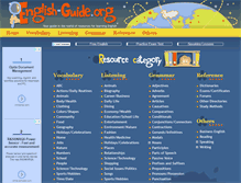 Tablet Screenshot of english-guide.org